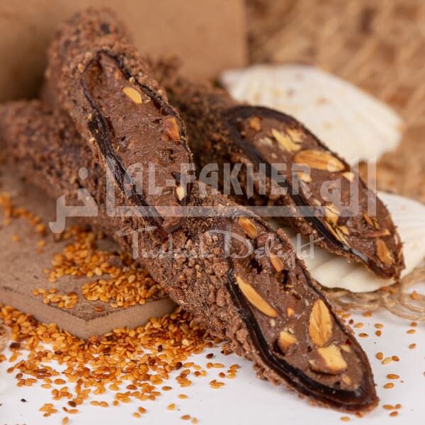 Çikolatalı Bademli Parmak Lokum