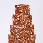 Karışık Çerezli Ekşi Portakal Aromalı Piramit Lokum