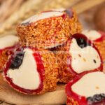 Susamlı Çilek Aromalı Karamel Lokum